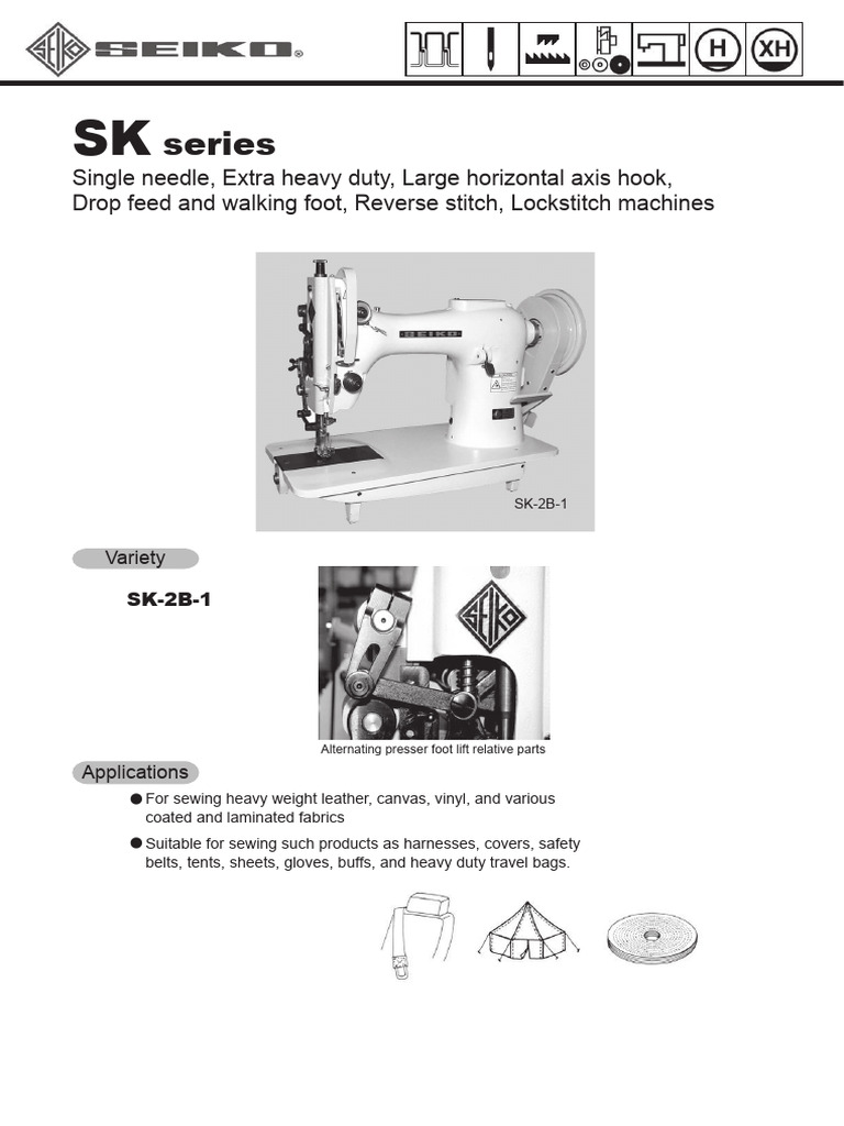 Seiko Manual | PDF | Sewing Machine | Textile Arts