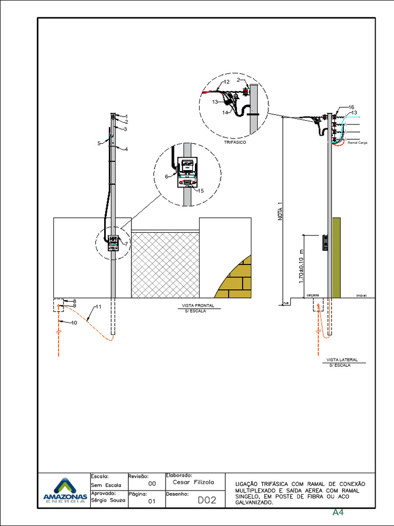 Diagrama Elétrico Trifásico | PDF | Engenharia Elétrica | Bens ...