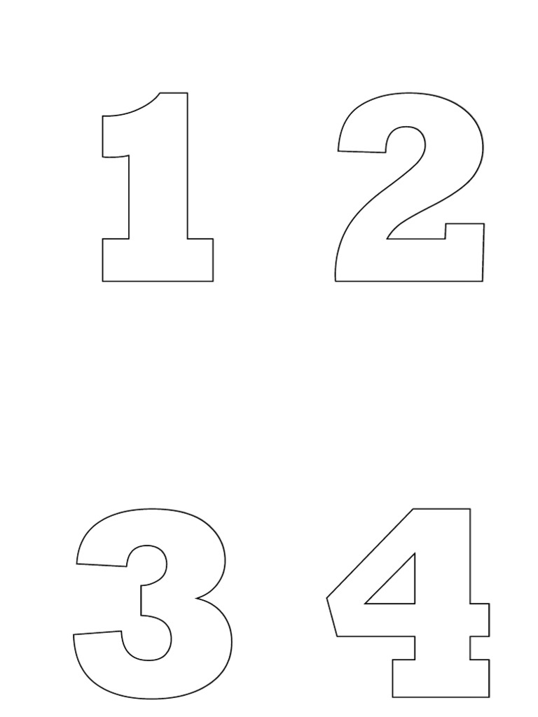 Big Numbers - Draw | PDF