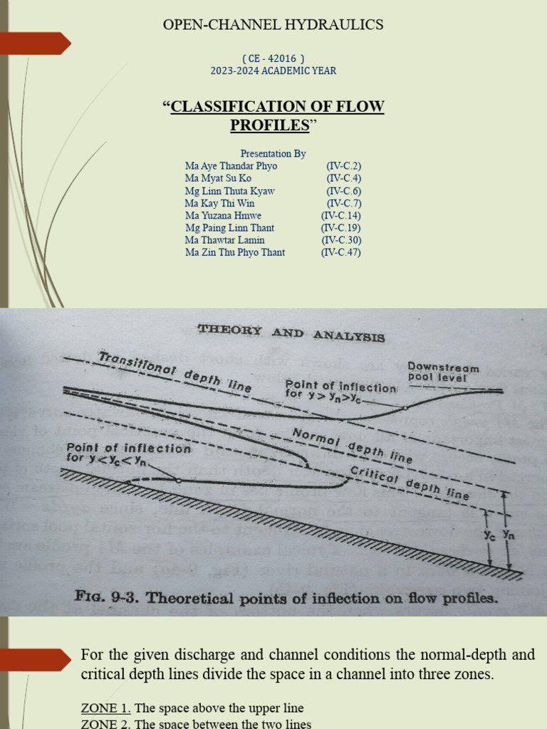 Flow Profile Classification in Open Channels | PDF | Fluid Mechanics ...
