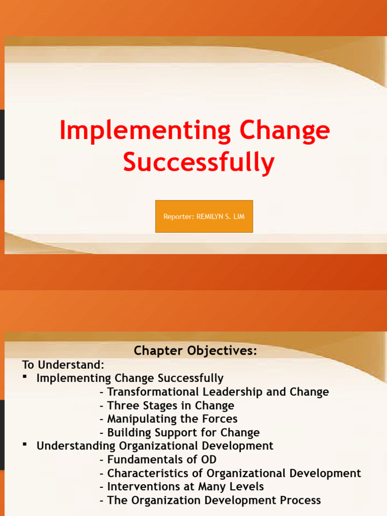 Strategies for Successful Change Management | PDF | Organization ...