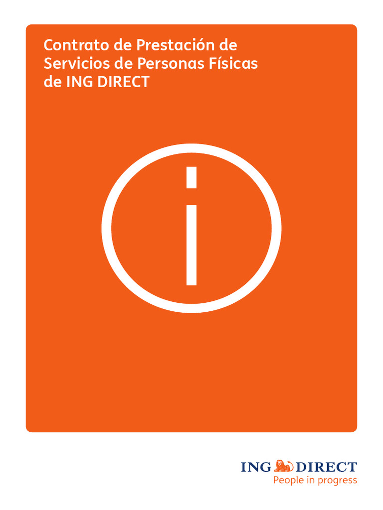 Condiciones del Contrato ING DIRECT | PDF | Bancos | Cheque