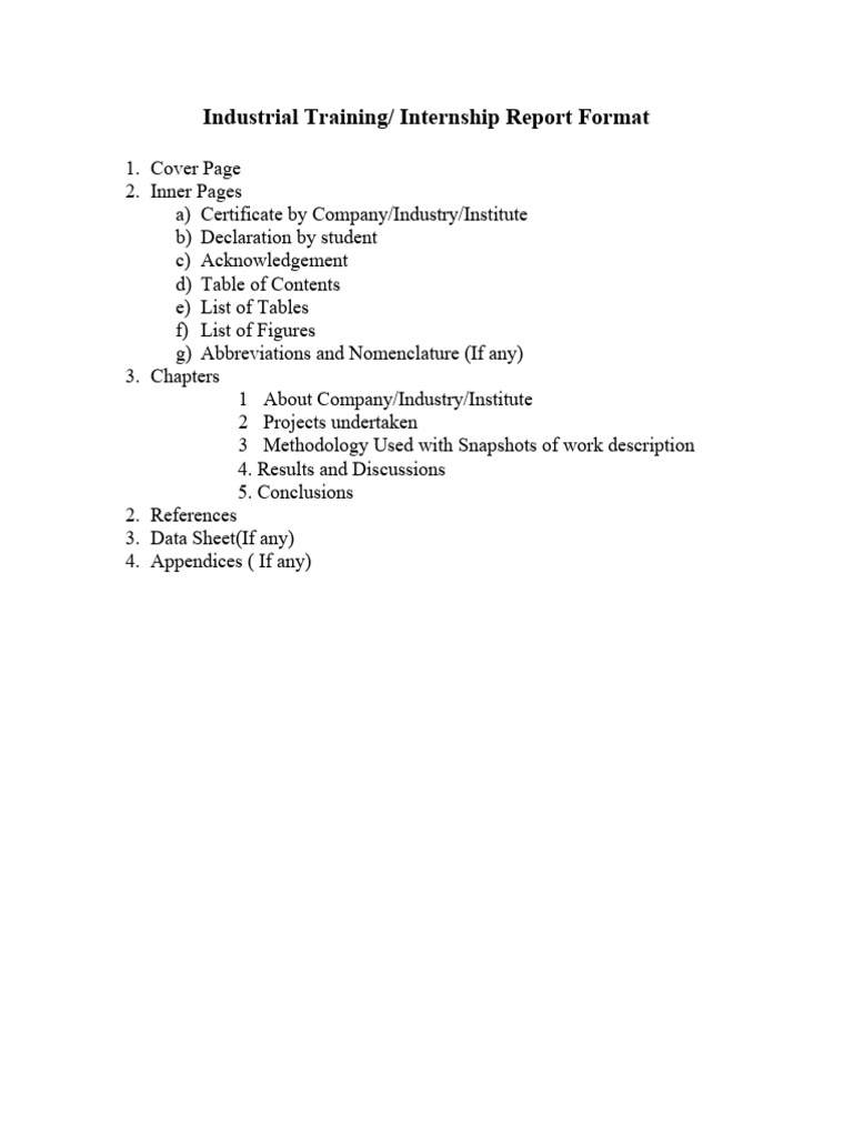 Industrial Training Report Guidelines | PDF | Written Communication ...