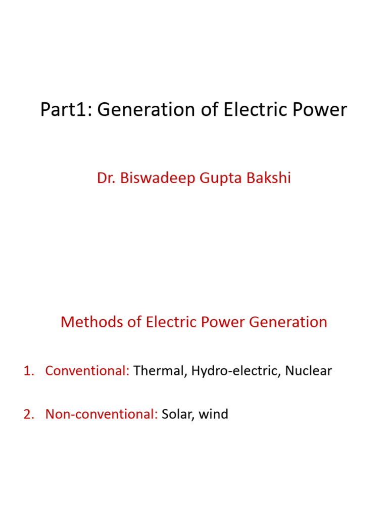 Module 1 Generation Transmission And Distribution Pdf