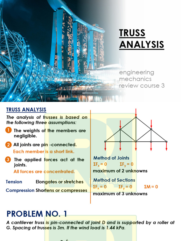 Truss Analysis and Force Determination | PDF | Truss | Classical Mechanics