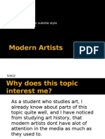 Modern Artists Case Study Media 2