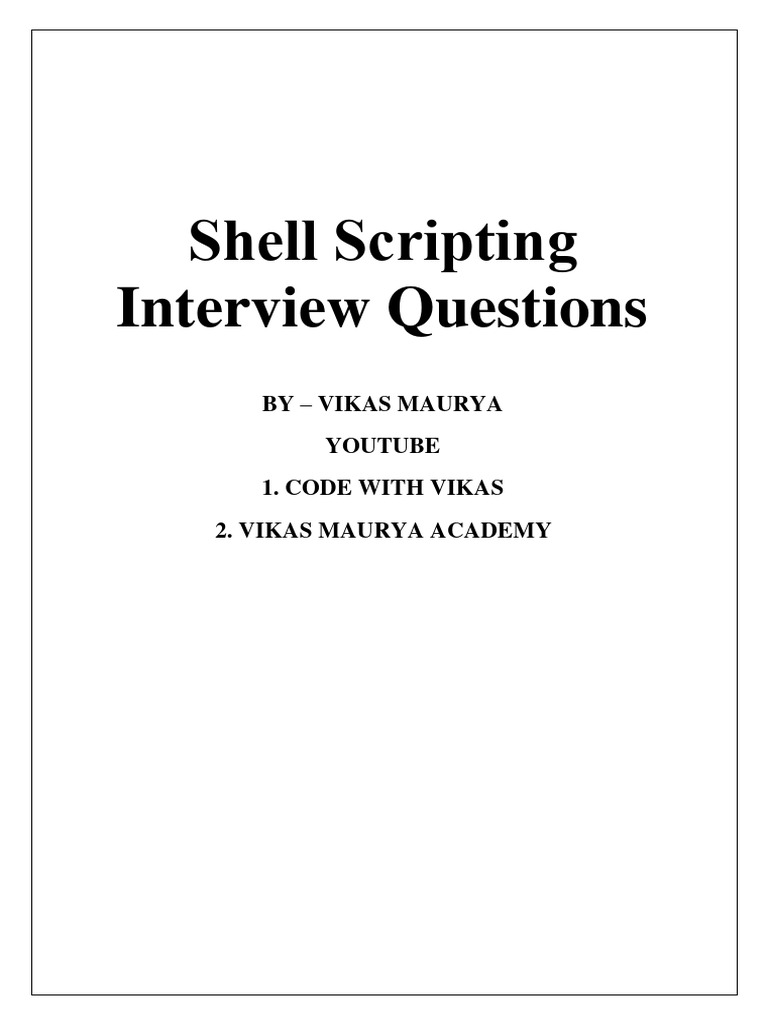 Shell 1681851149 | PDF | Shell (Computing) | Scripting Language
