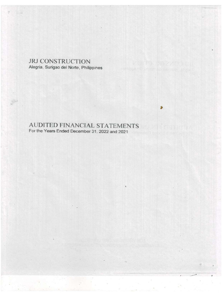 Financial Statement | PDF