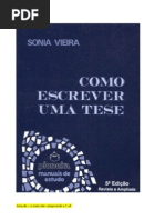 Como Escrever Uma Tese - Sônia Vieira - Corrigida