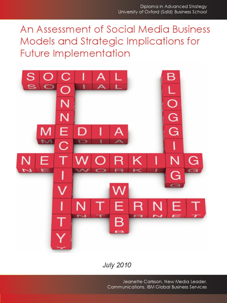 Social Media Business Models Assessment | PDF | Social Networking ...