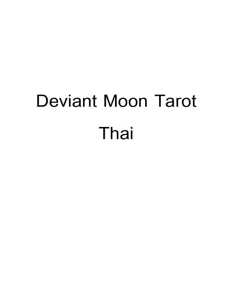 Deviant Moon Tarot Thai | PDF