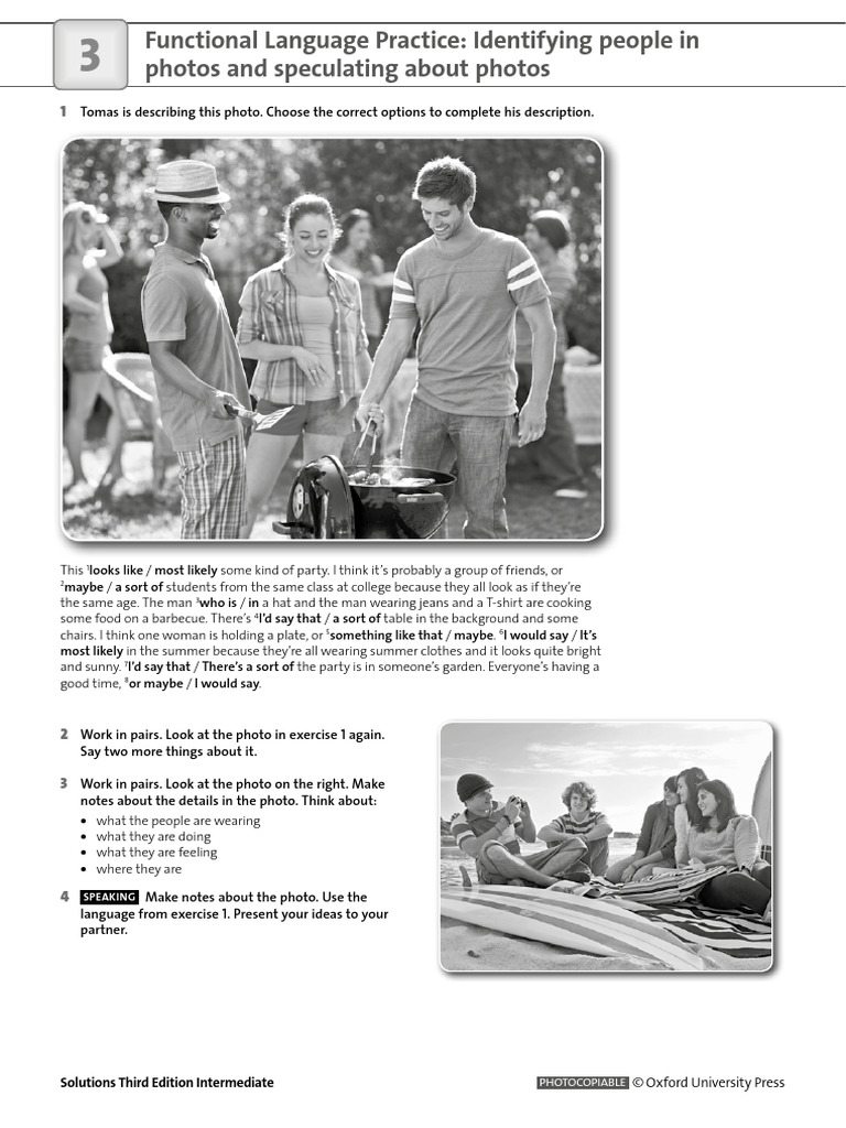 Photo Description Practice Guide | PDF | Language Arts & Discipline