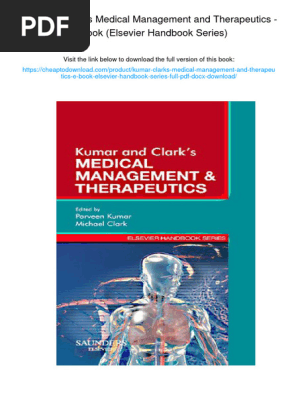 Kumar & Clark's Medical Management and Therapeutics - E-Book (Elsevier Handbook Series). , 978-0702027659 