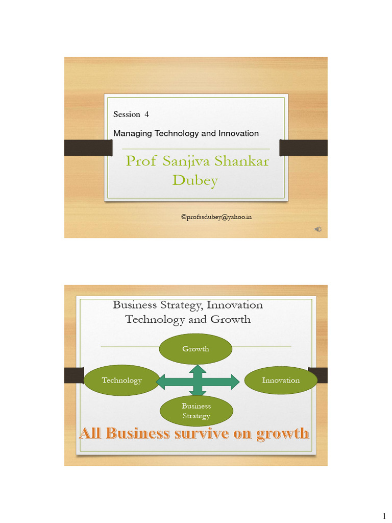 IIMSH 4 Technology and Innovation Management | PDF | Innovation ...