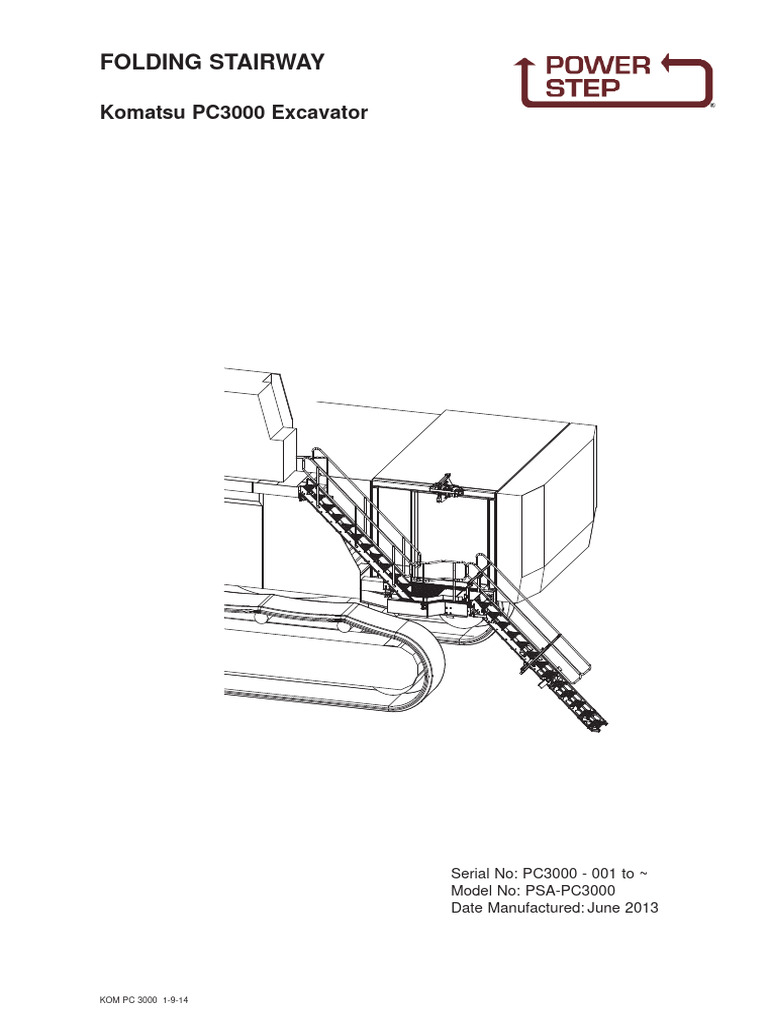 Manual Komatsu PC3000 1 9 14 | PDF | Stairs | Valve