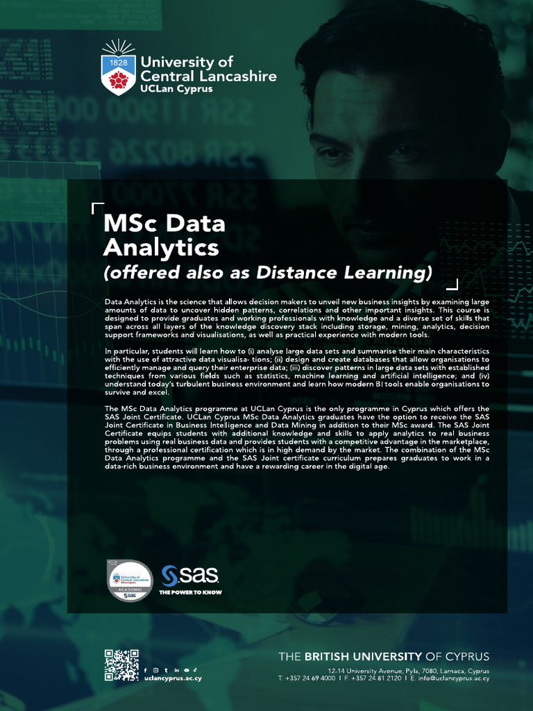 MSC Data Analytics | PDF