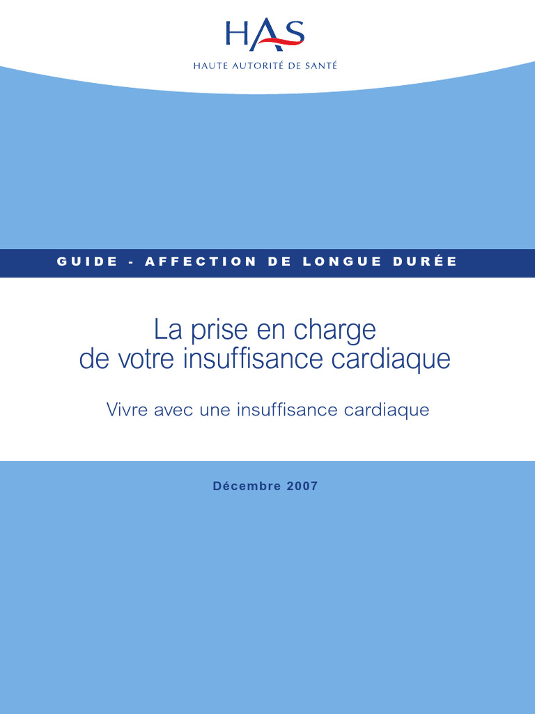 Prise en Charge de L Insuffisance Cardiaque Chronique | PDF ...