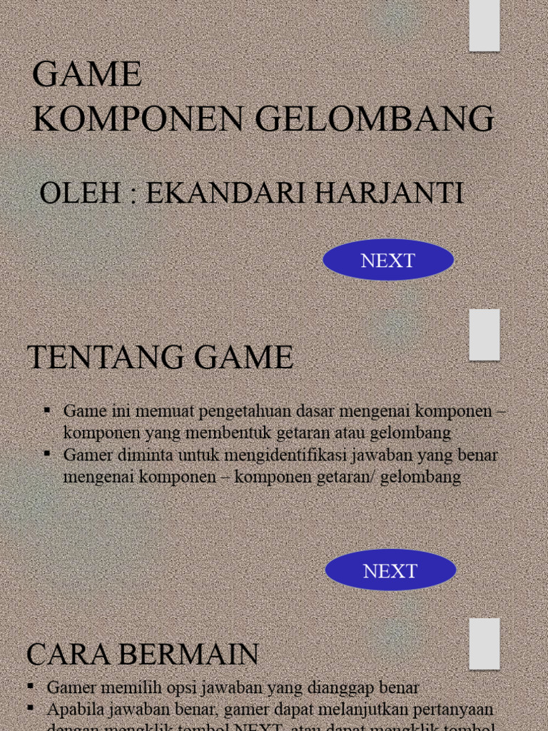 Game Komponen Gelombang | PDF