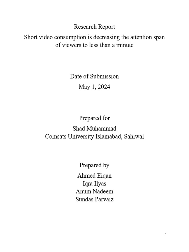 What Is Research Report Pdf