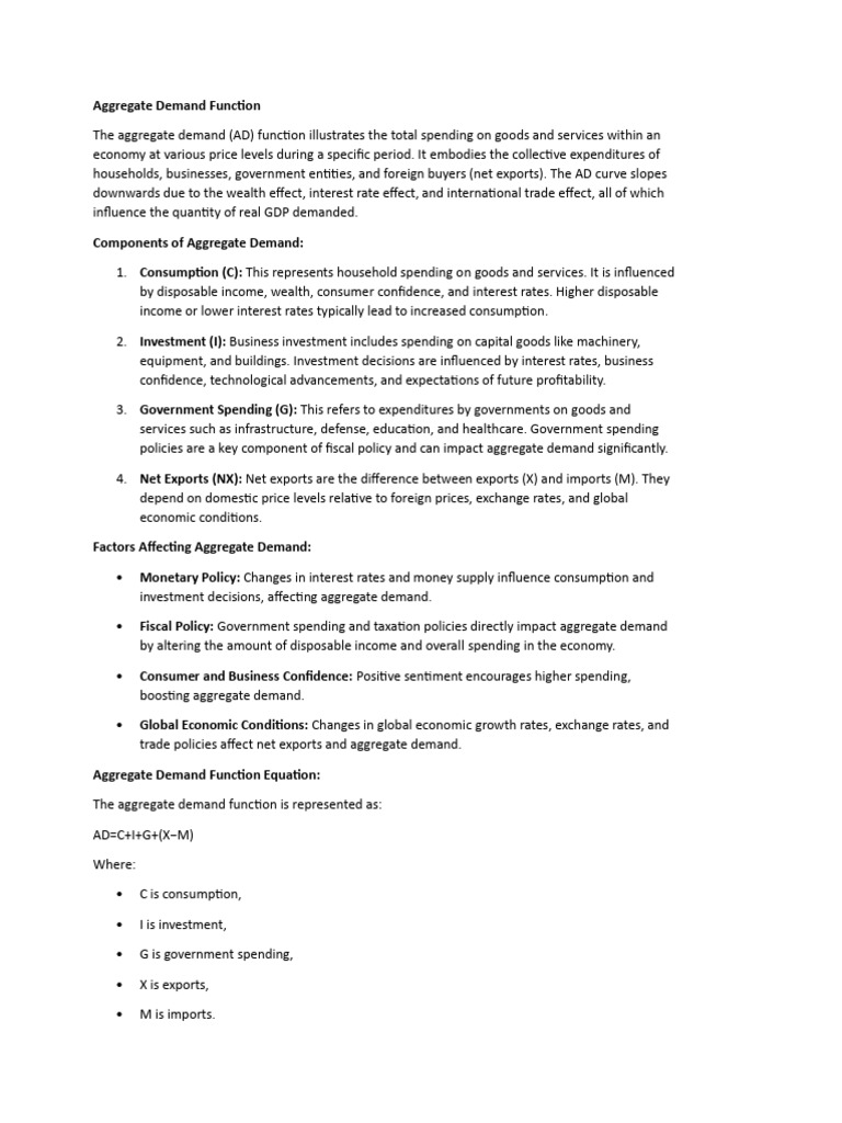 Macroeconomics Unit Pdf Consumption Economics Fiscal Multiplier