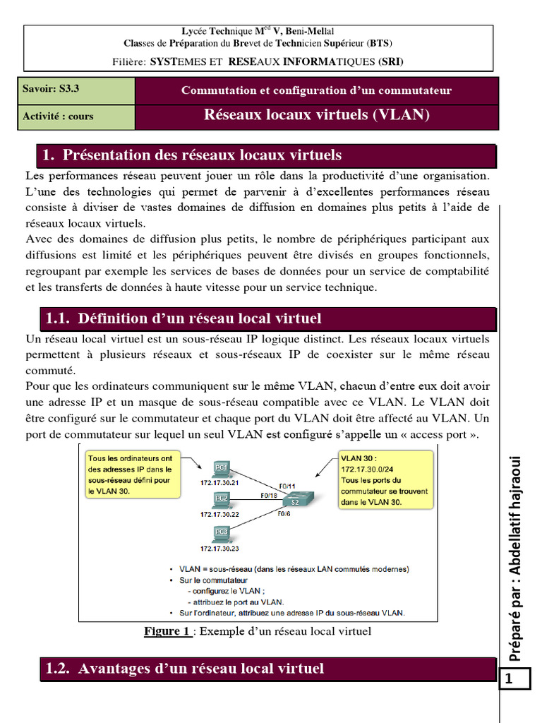 Introduction aux réseaux locaux virtuels | PDF | Ethernet | Adresse IP