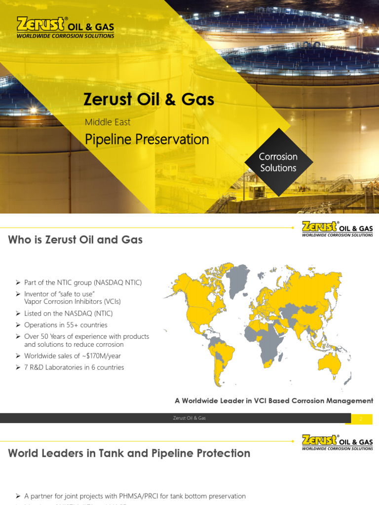Zerust - Pipeline Preservation | PDF | Industrial Processes | Chemical ...