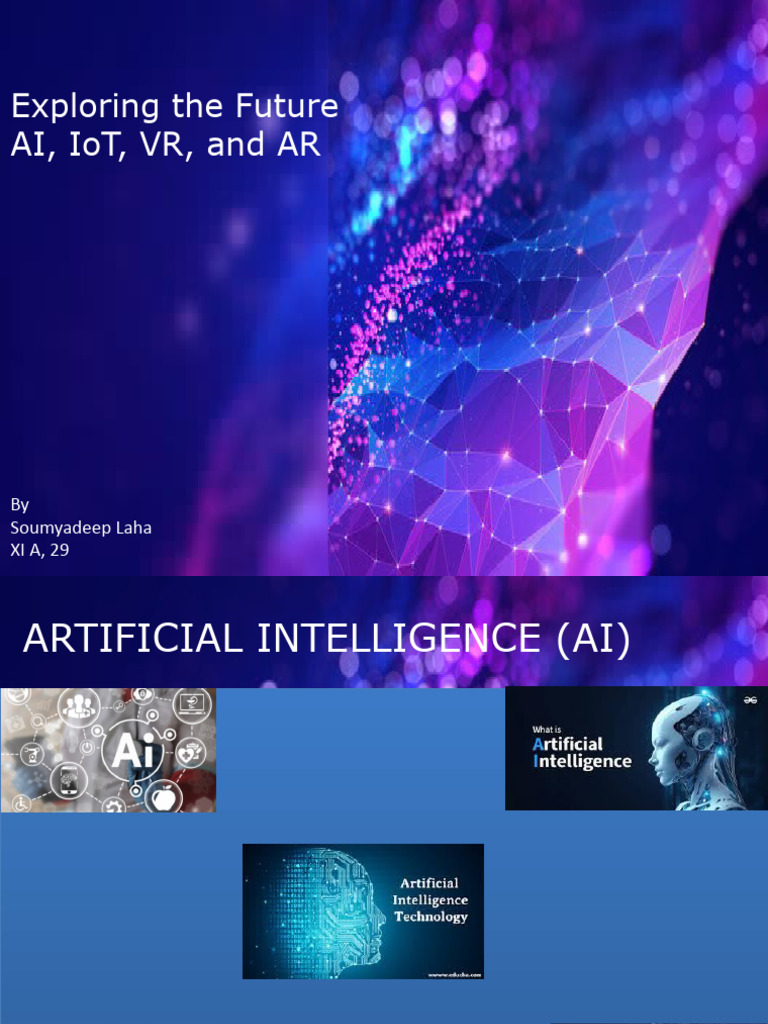 Computer Presentation On Ai, Ar, VR and Iot | PDF | Augmented Reality ...