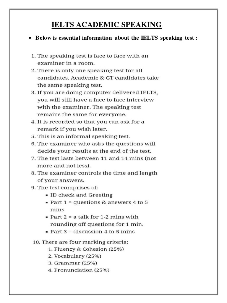 Ielts Academic Speaking Pdf News Room