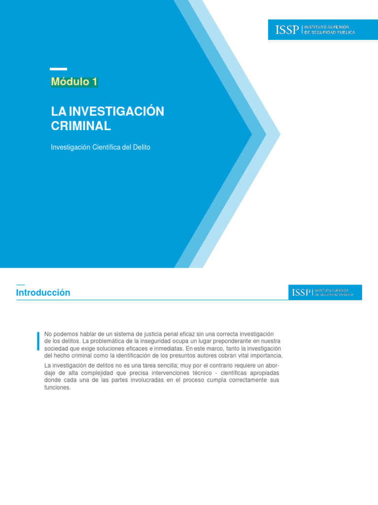 C modulo 1 primera parte la investigacion cientifica del delito pdf