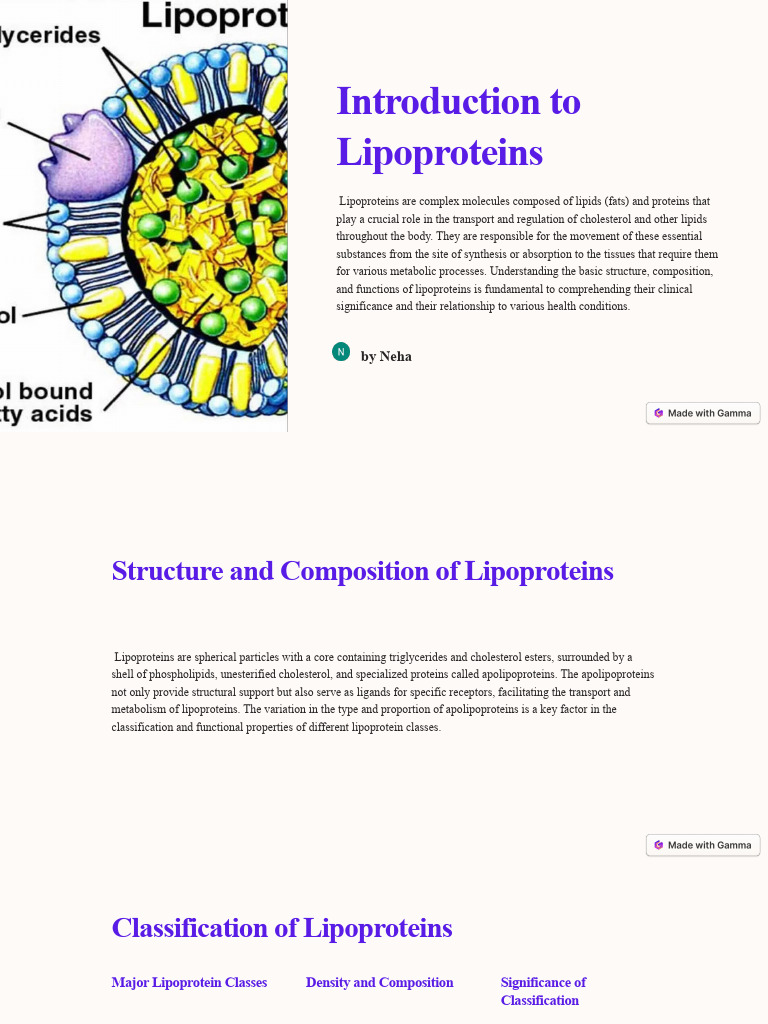 Understanding Lipoproteins and Their Functions | PDF | Lipoprotein ...