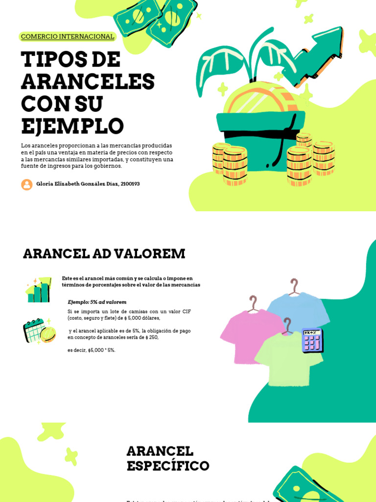 Tipos de Aranceles en Comercio Internacional | PDF | Arancel | El ...
