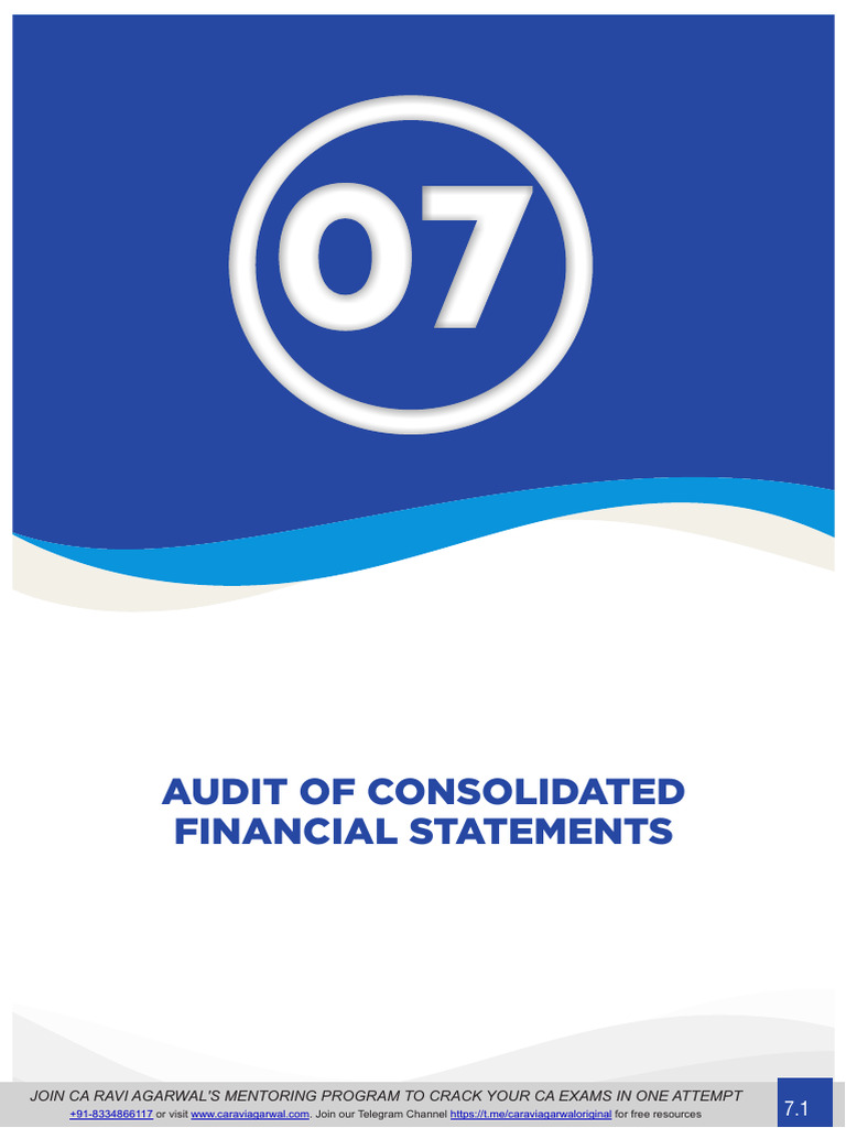 Audit of Consolidated Financial Statements | PDF | Audit | Income Statement