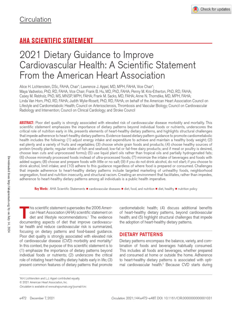2021 ACC AHA - Dietary-Guidance-To-Improve-Cardiovascular-Health-A ...