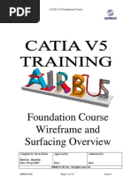 Airbus Catia V5 Wireframe and Surface