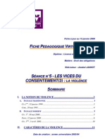 Les Vices Du Consentement La Violence