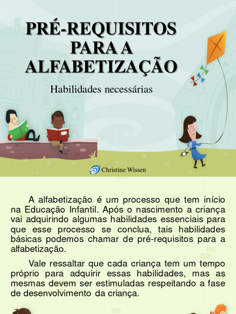 Pré-requisitos Essenciais para Alfabetização | PDF | Ritmo | Alfabetização