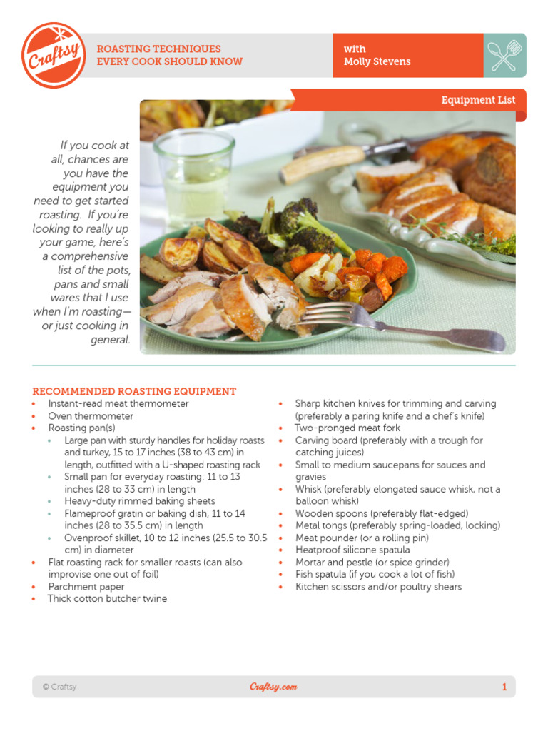 Roasting Techniques Every Cook Should Know Stevens Craftsy | PDF ...