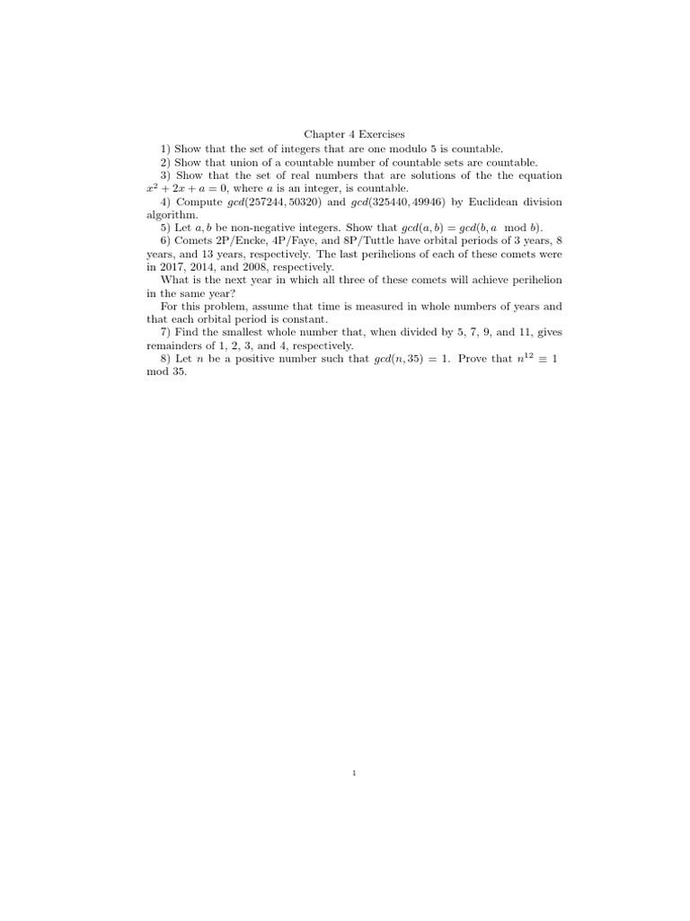 chapter2, 4 exercises | PDF