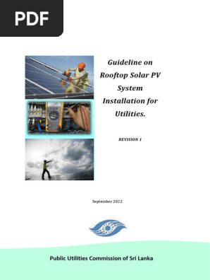 Guidelines on Rooftop Solar PV Installation for Utility Providers Revision 1