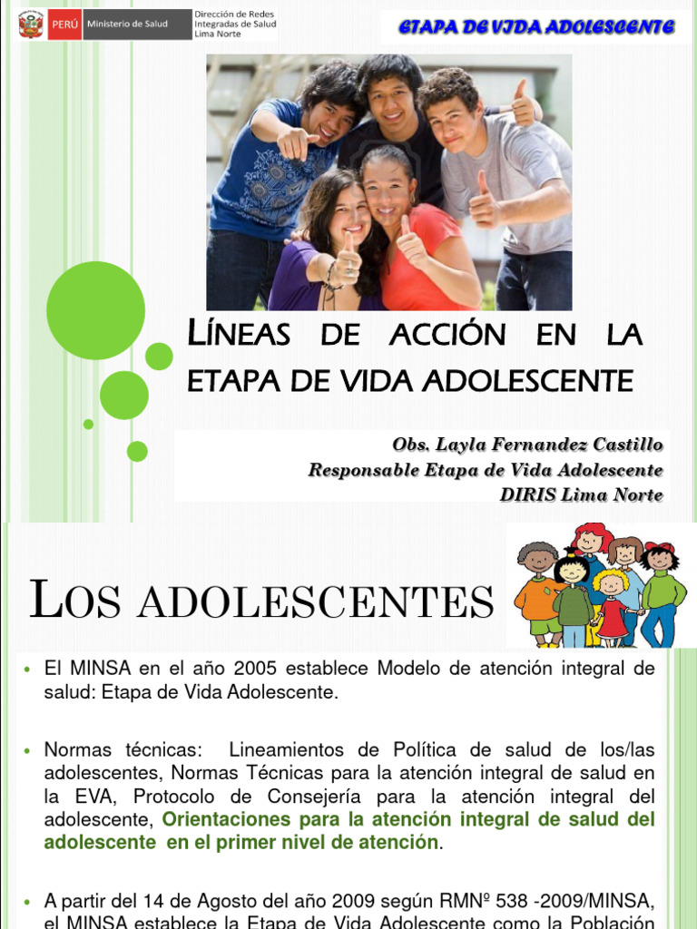 Atencion Integral de Etapa de Vida Adolescente | PDF | Adolescencia ...
