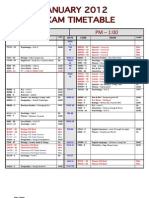 ECS Jan 2012 - Exam Timetable