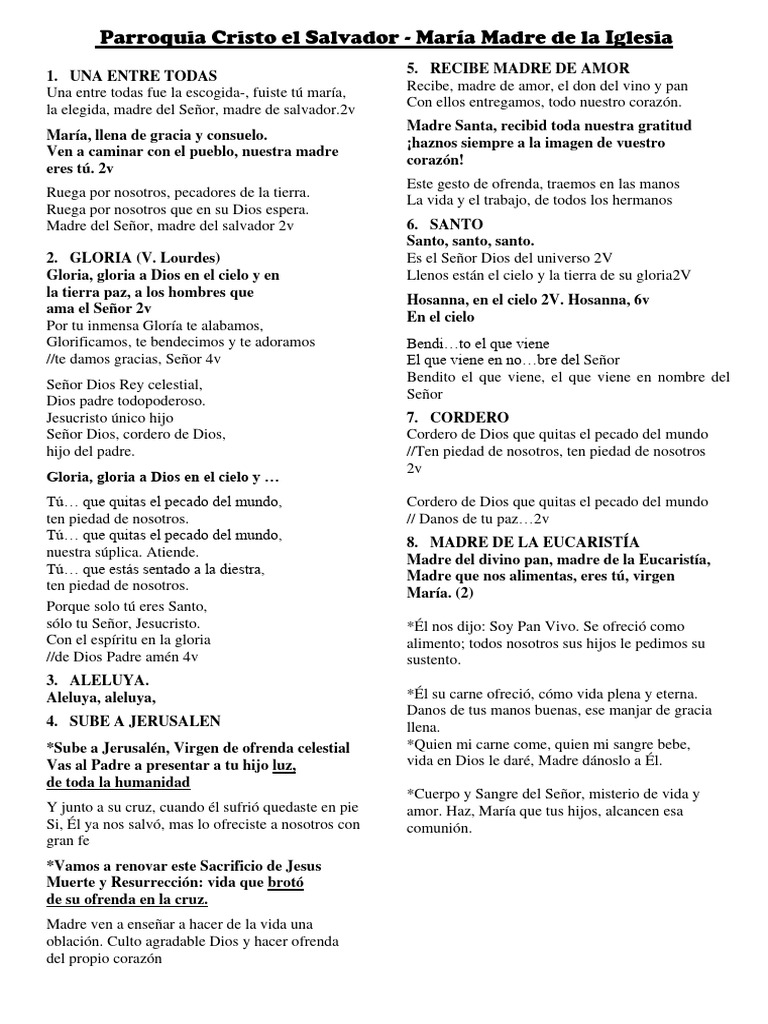 Solemnidad María Madre de La Iglesia | PDF | eucaristía | María, madre ...