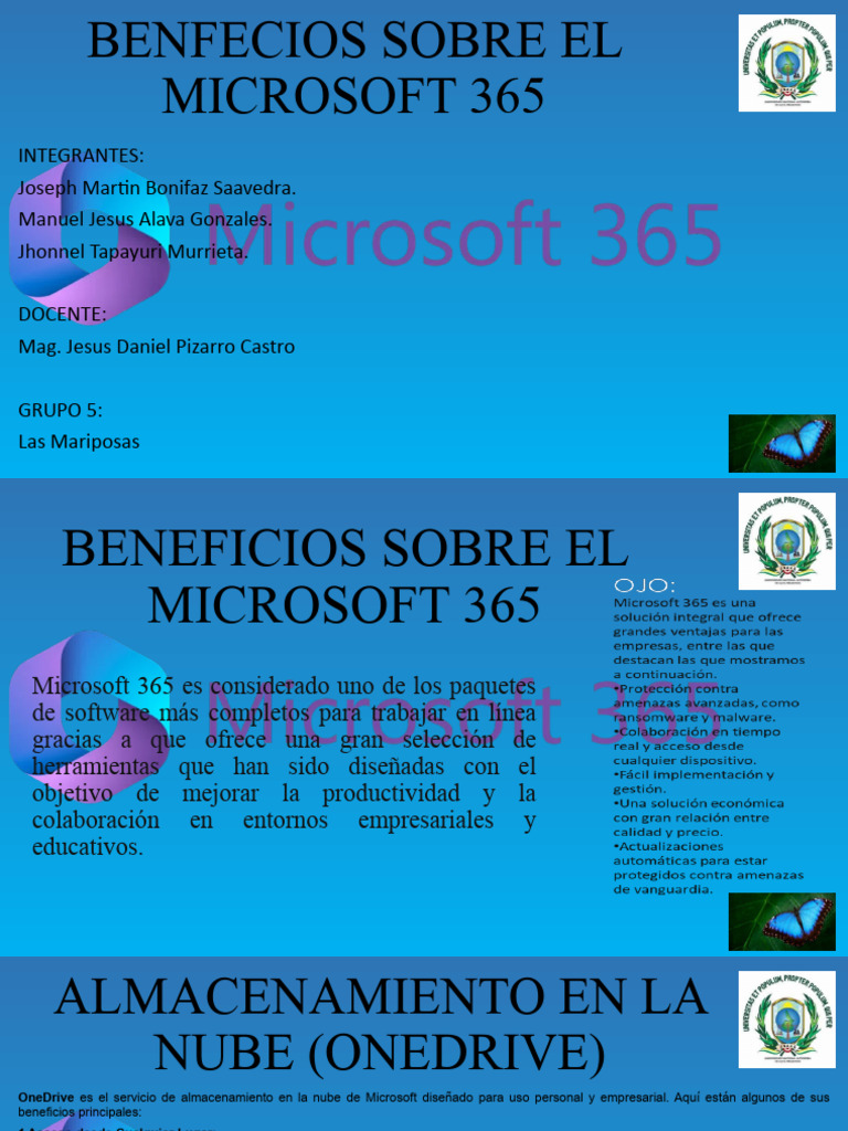Beneficios de Microsoft 365 | PDF | Microsoft | Computación en la nube