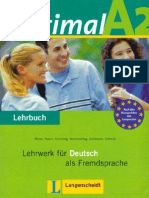 Optimal A2 - Lehrbuch F++R Deutsch Als Fremdsprache