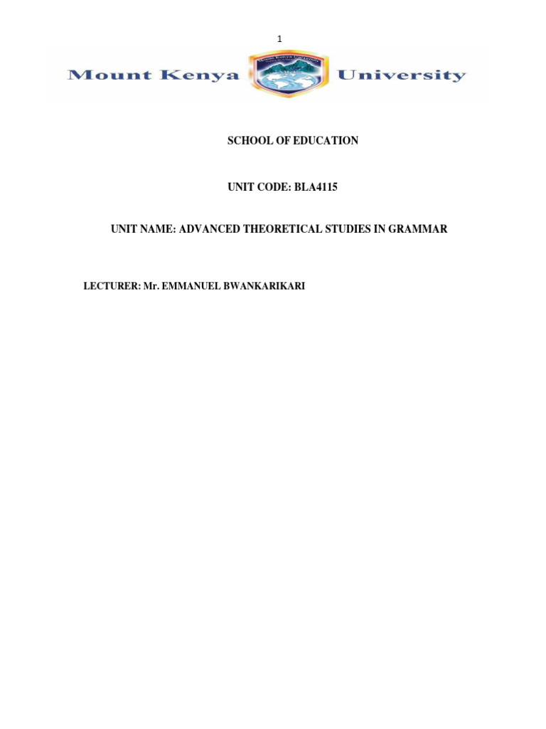 Advanced Notes Version 2 | PDF | Adjective | Verb
