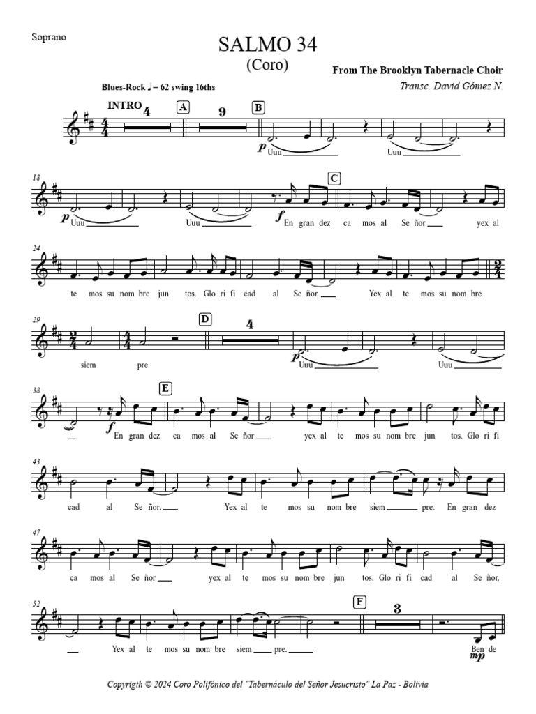 SALMO 34 - Soprano | PDF