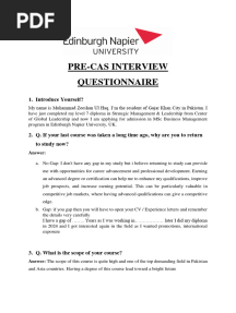 ENU PRE-CAS Interview PDF