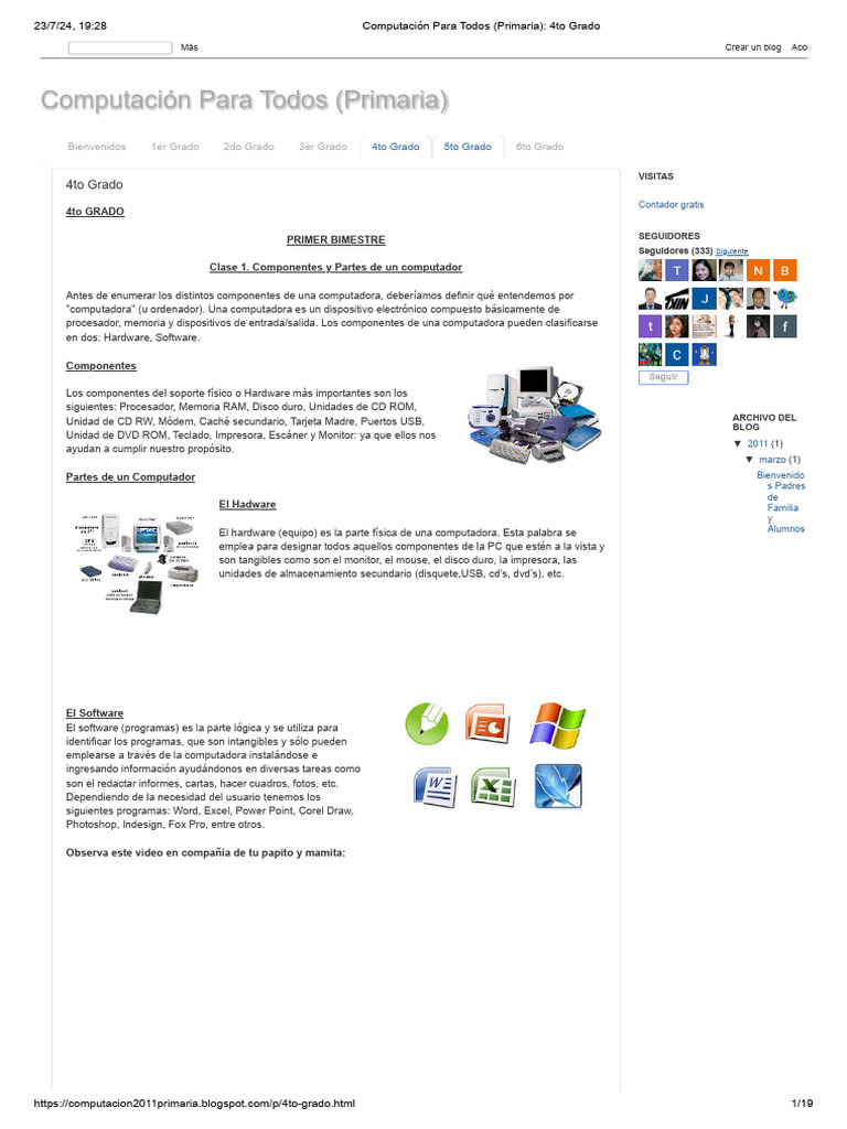 Computación Para Todos (Primaria)_ 5to Grado_unlocked | PDF | Sitios ...