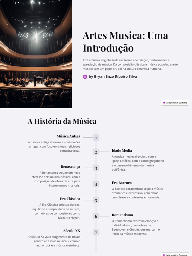 Introdução às Artes Musicais | PDF | Música clássica | Período clássico ...
