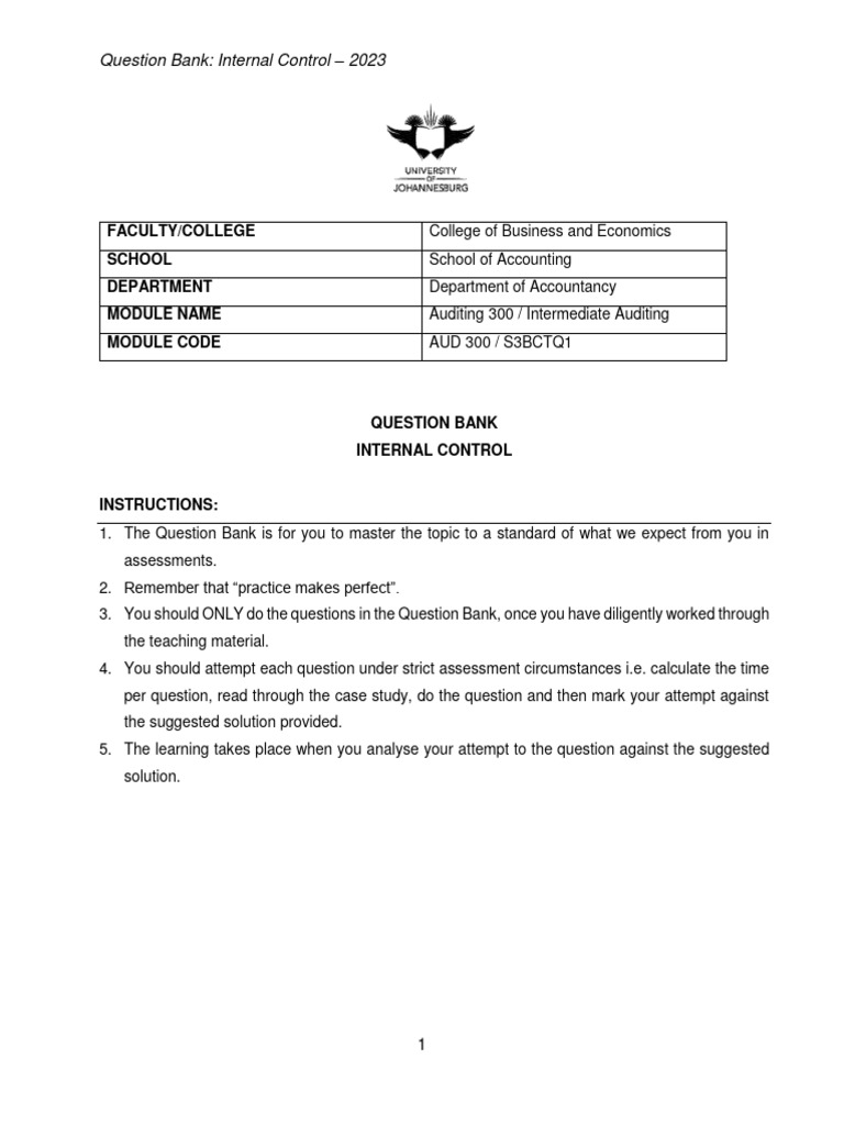 23 Ic QB | PDF | Inventory | Internal Control